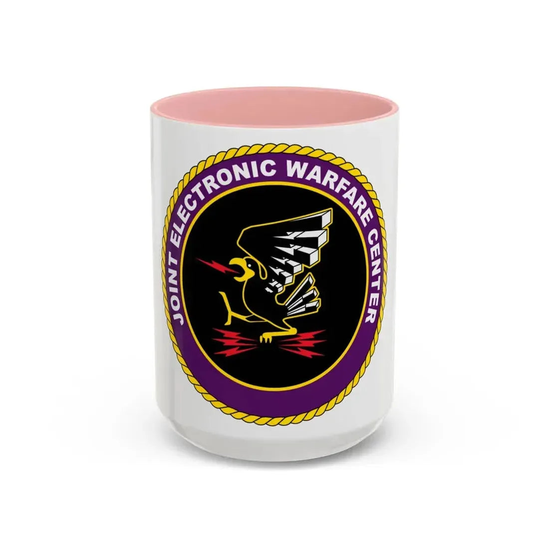 Joint Electronic Warfare Center JEWC (U.S. Air Force) Accent Coffee Mug 15oz Pink - Go Mug Yourself