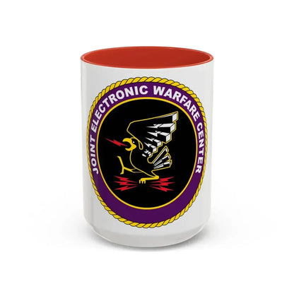 Joint Electronic Warfare Center JEWC (U.S. Air Force) Accent Coffee Mug 15oz Red - Go Mug Yourself