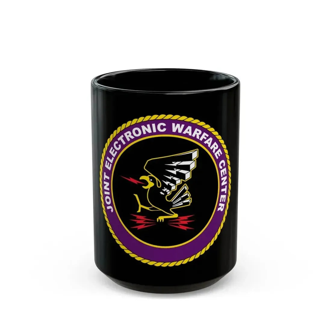 Joint Electronic Warfare Center JEWC (U.S. Air Force) Black Coffee Mug 15oz - Go Mug Yourself