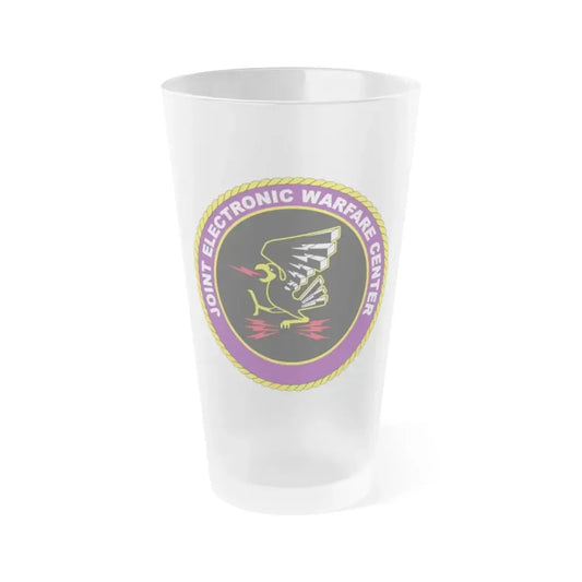 Joint Electronic Warfare Center JEWC (U.S. Air Force) Frosted Pint Glass 16oz 16oz Frosted - Go Mug Yourself