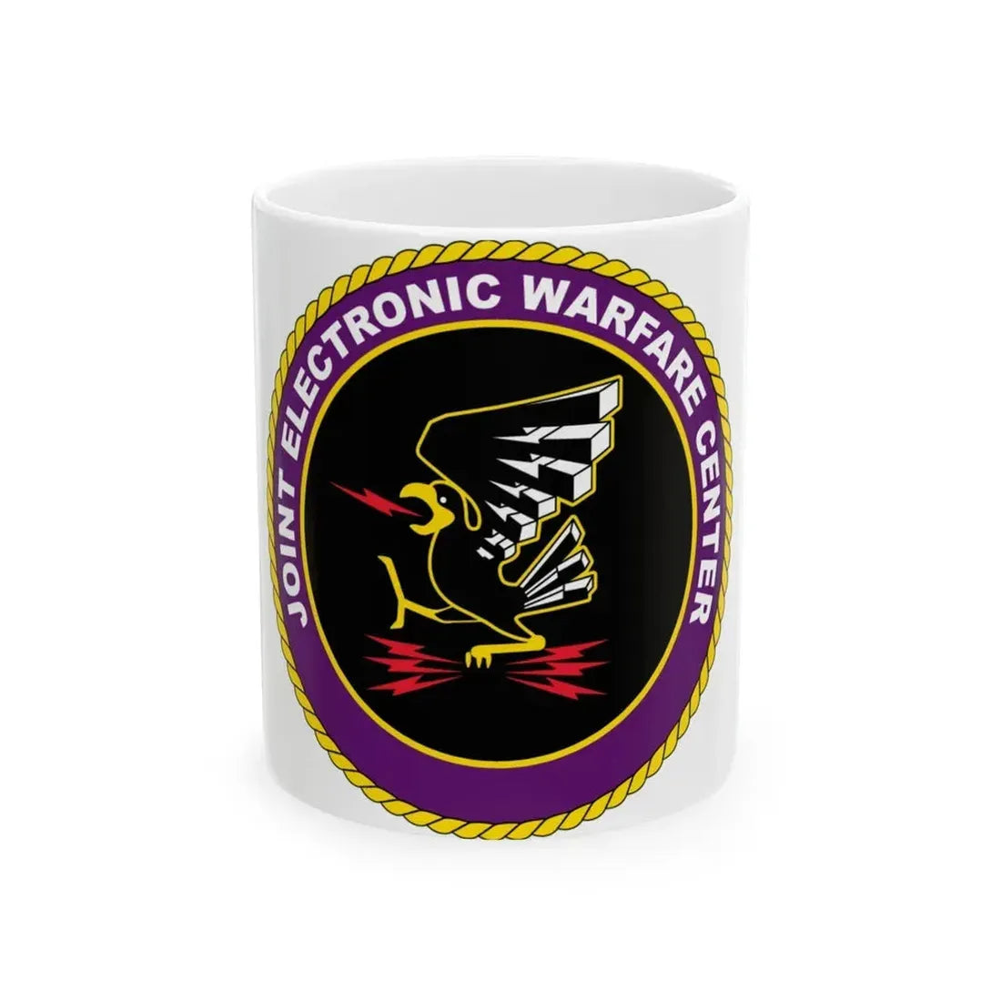 Joint Electronic Warfare Center JEWC (U.S. Air Force) White Coffee Mug 11oz - Go Mug Yourself