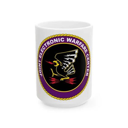 Joint Electronic Warfare Center JEWC (U.S. Air Force) White Coffee Mug 15oz - Go Mug Yourself