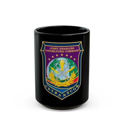 Joint Enabling Capabilities Command USTRANSCOM (U.S. Navy) Black Coffee Mug-15oz-Go Mug Yourself