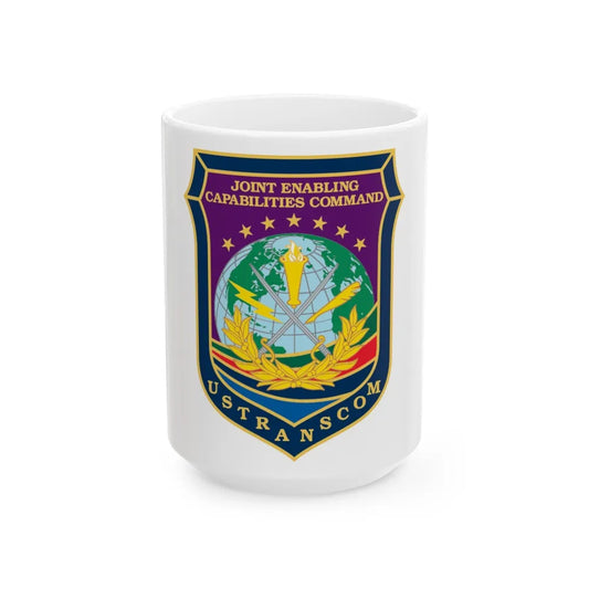 Joint Enabling Capabilities Command USTRANSCOM (U.S. Navy) White Coffee Mug-15oz-Go Mug Yourself