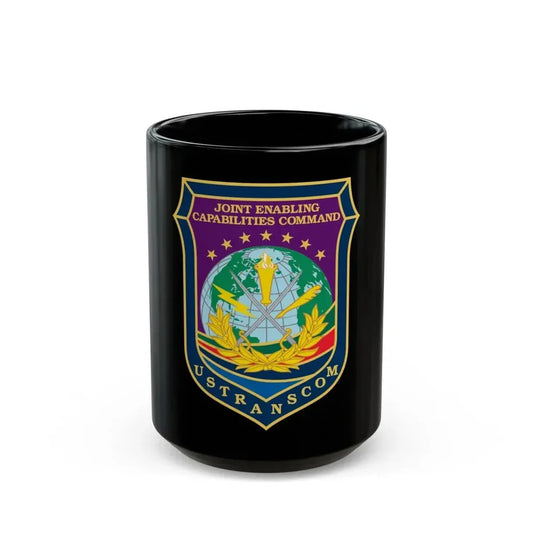 Joint Enabling Capabilities Command USTRANSCOM (U.S. Navy) Black Coffee Mug 15oz - Go Mug Yourself