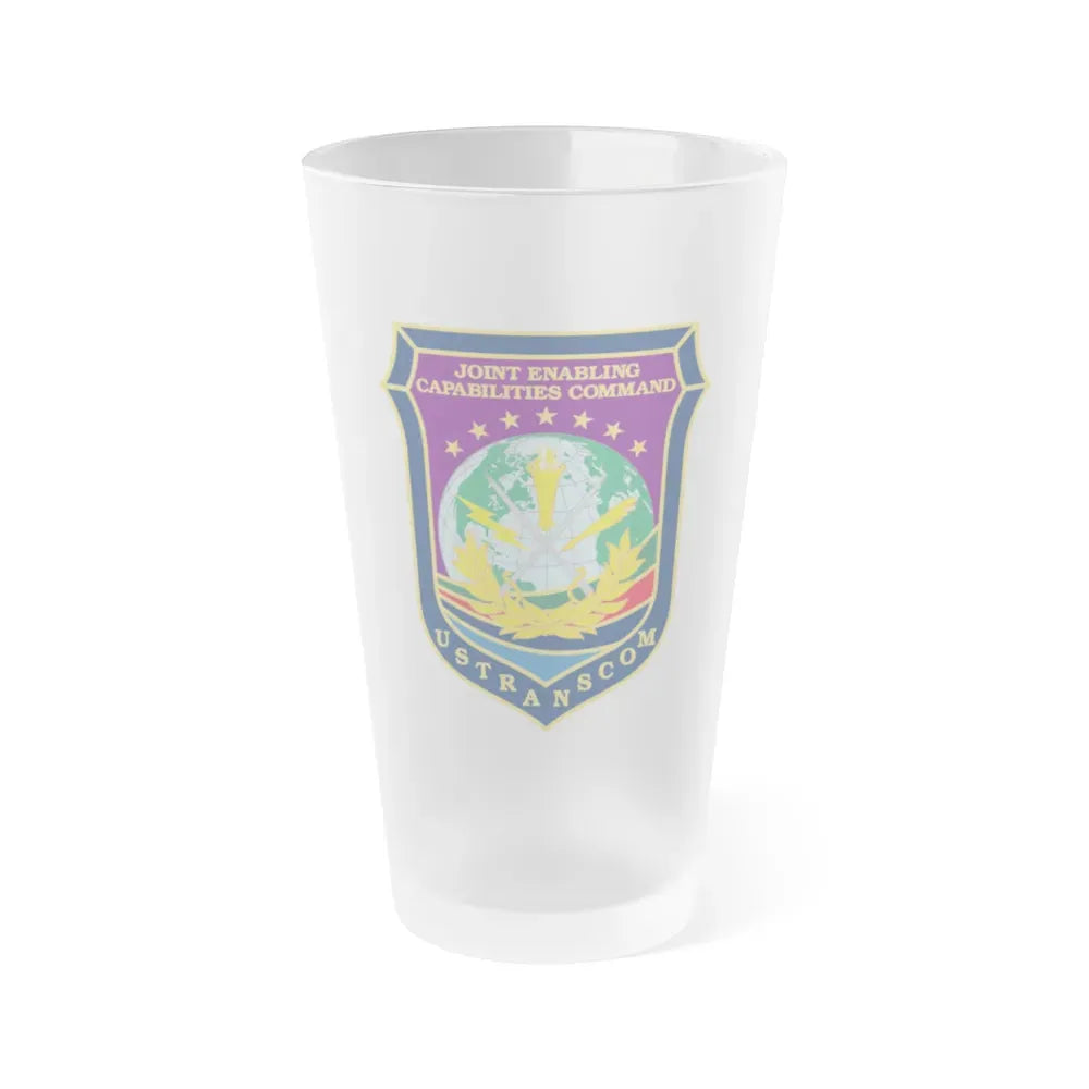 Joint Enabling Capabilities Command USTRANSCOM (U.S. Navy) Frosted Pint Glass 16oz Default Title - Go Mug Yourself