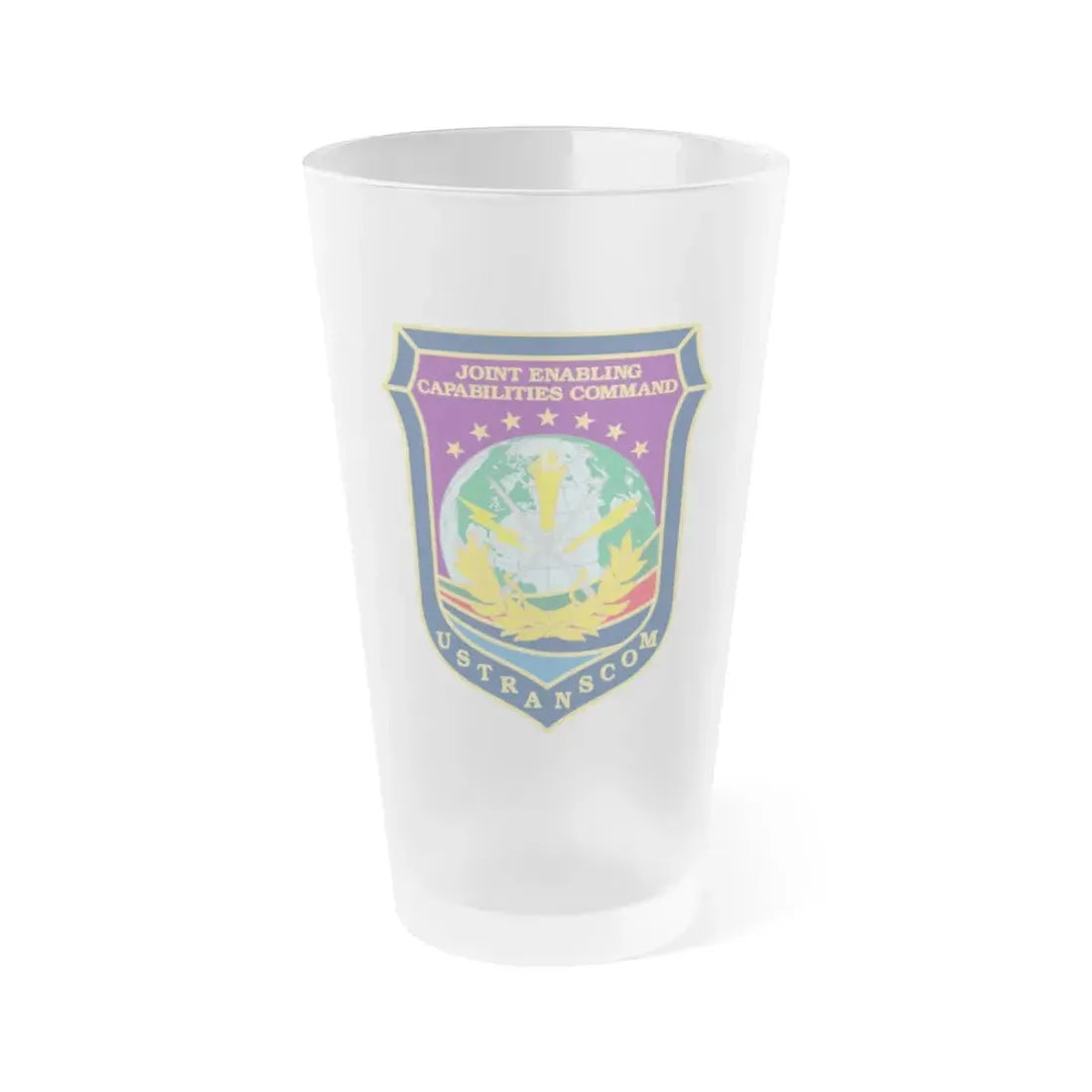 Joint Enabling Capabilities Command USTRANSCOM (U.S. Navy) Frosted Pint Glass 16oz Default Title - Go Mug Yourself