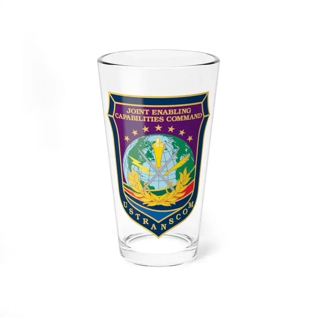 Joint Enabling Capabilities Command USTRANSCOM (U.S. Navy) Pint Glass 16oz 16oz - Go Mug Yourself