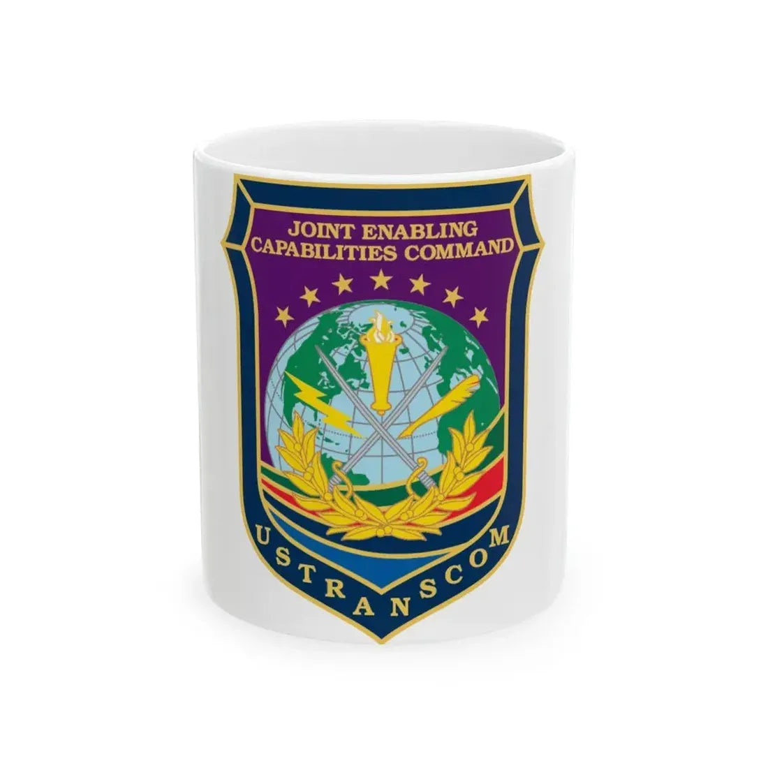 Joint Enabling Capabilities Command USTRANSCOM (U.S. Navy) White Coffee Mug 11oz - Go Mug Yourself