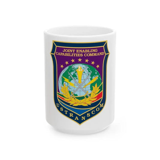 Joint Enabling Capabilities Command USTRANSCOM (U.S. Navy) White Coffee Mug 15oz - Go Mug Yourself