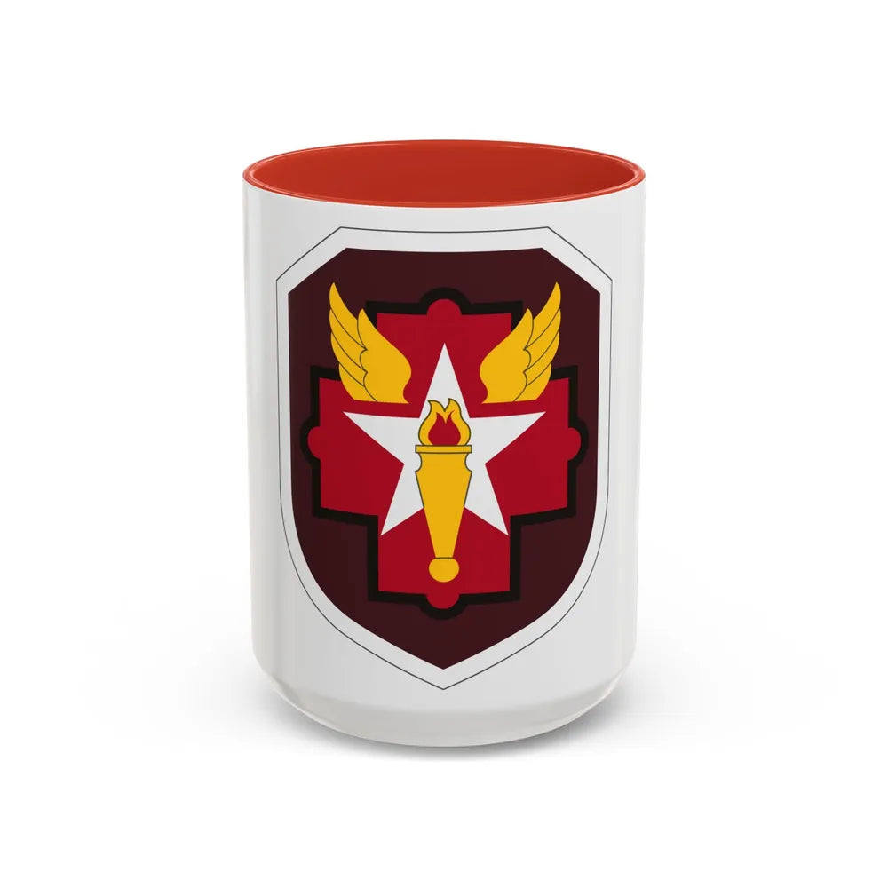 Joint Military Medical Command US (U.S. Army) Accent Coffee Mug 15oz Red - Go Mug Yourself