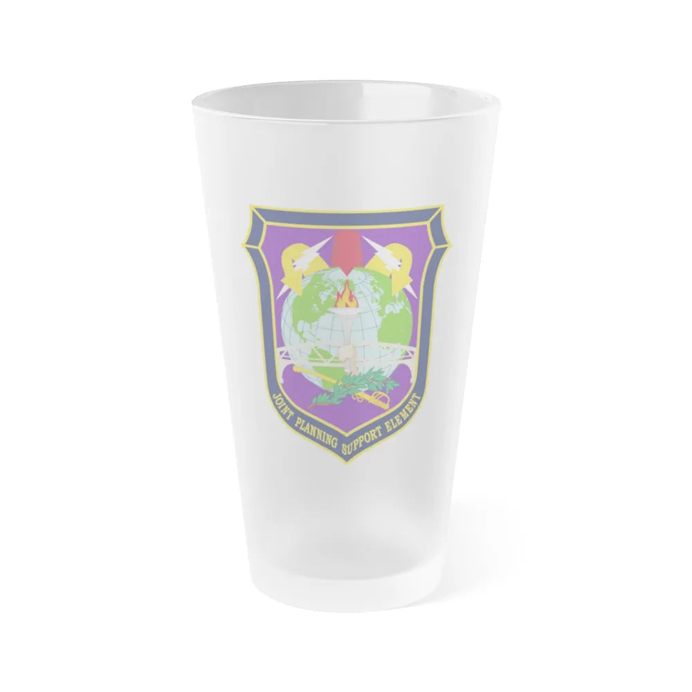 Joint Planning Support (U.S. Army) Frosted Pint Glass 16oz-Go Mug Yourself