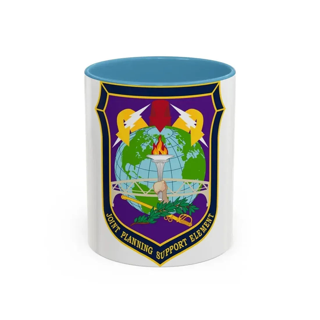Joint Planning Support (U.S. Army) Accent Coffee Mug 11oz Light Blue - Go Mug Yourself