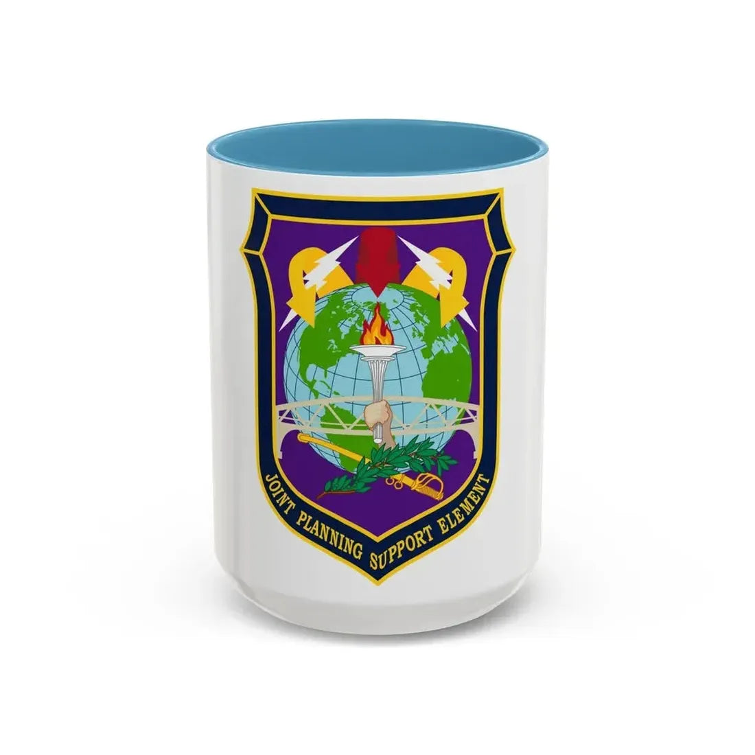 Joint Planning Support (U.S. Army) Accent Coffee Mug 15oz Light Blue - Go Mug Yourself