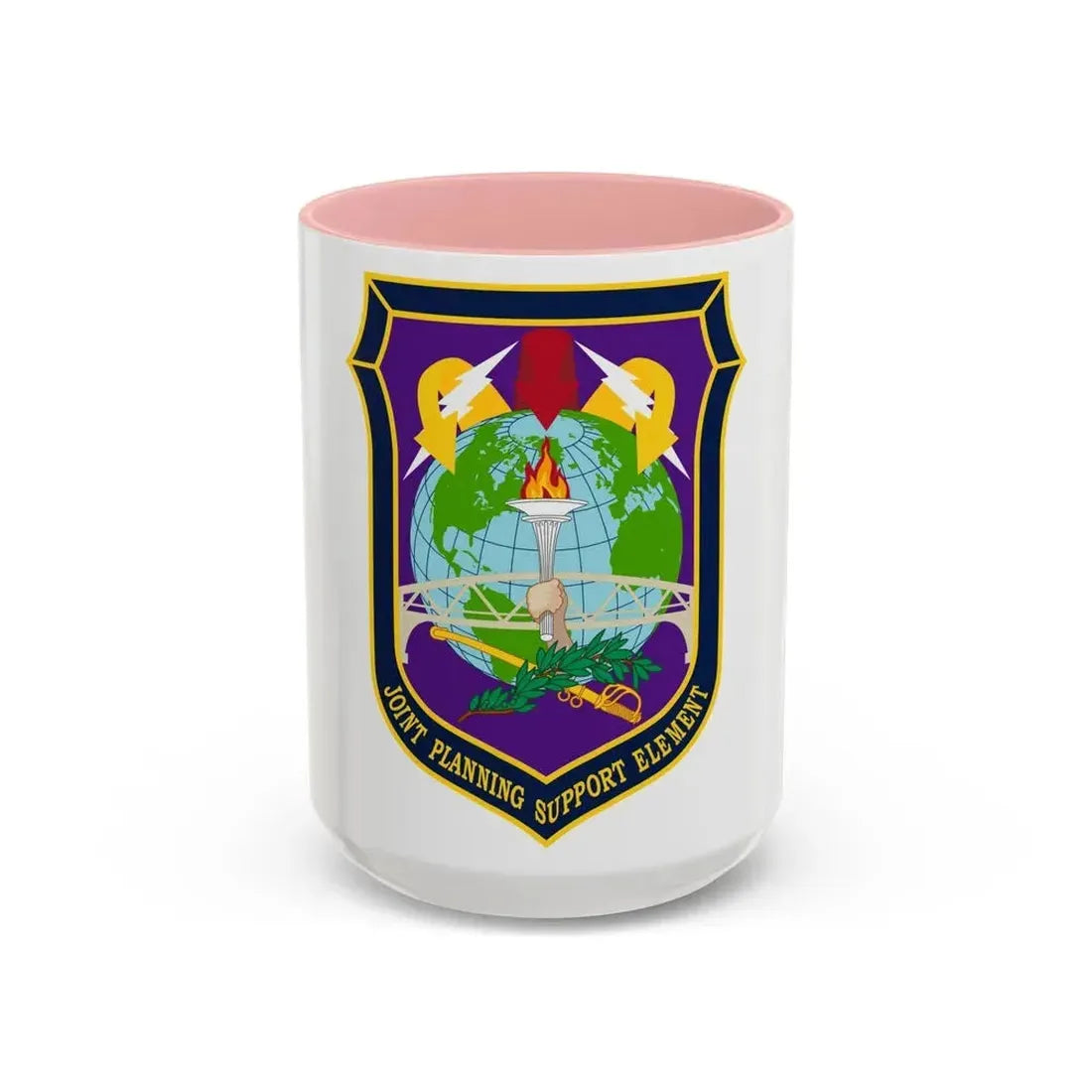 Joint Planning Support (U.S. Army) Accent Coffee Mug 15oz Pink - Go Mug Yourself