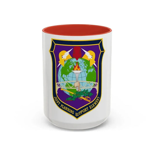 Joint Planning Support (U.S. Army) Accent Coffee Mug 15oz Red - Go Mug Yourself