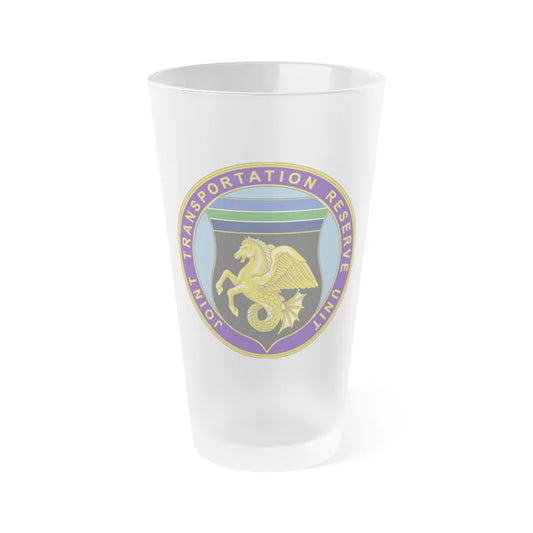 Joint Transportation Reserve Unit (U.S. Army) Frosted Pint Glass 16oz-Go Mug Yourself