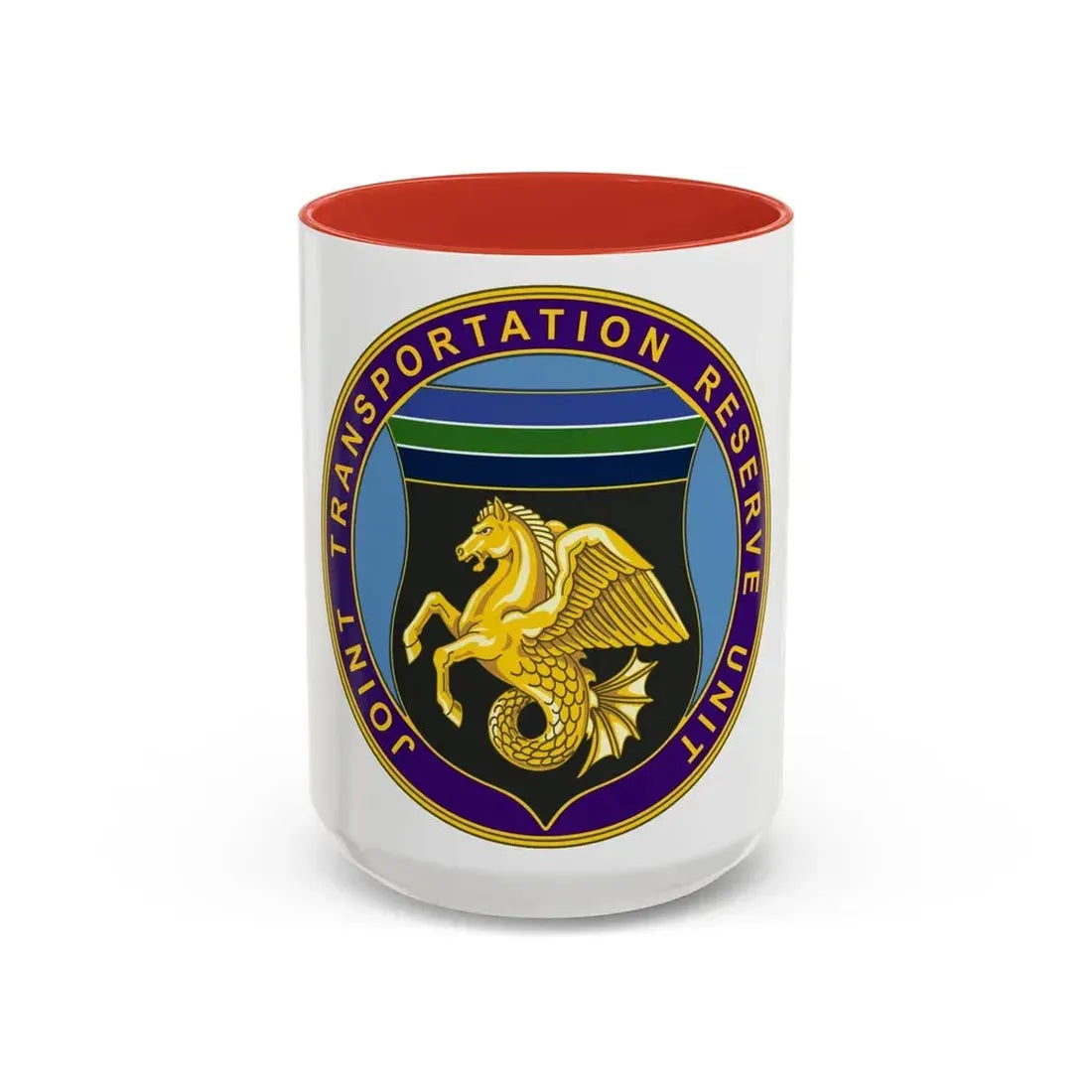 Joint Transportation Reserve Unit (U.S. Army) Accent Coffee Mug 15oz Red - Go Mug Yourself