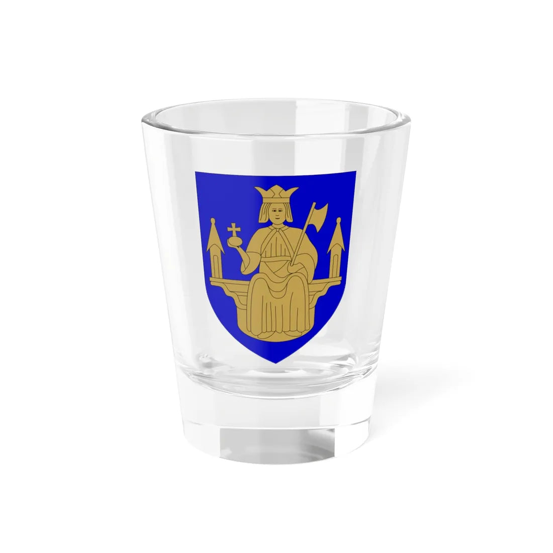 Jomala.vaakuna (Finland) (Coat of Arms) Shot Glass 1.5oz 1.5oz - Go Mug Yourself