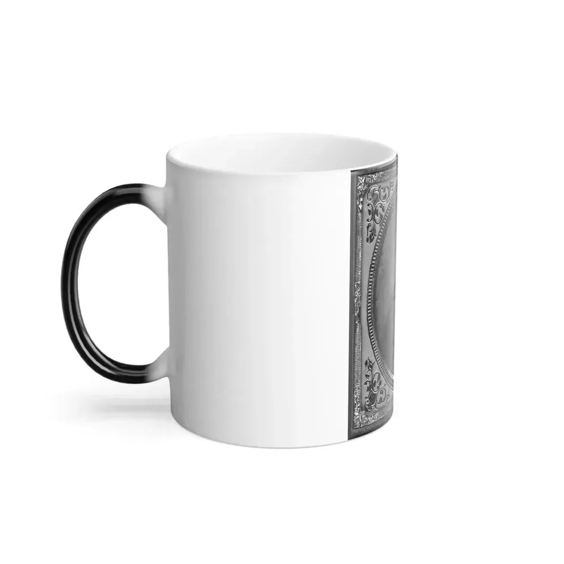 Jonas Nathan Shuler, Private, 10Th Ill. Cav., U.S.A., Half-Length Portrait, Seated, Facing Front (U.S. Civil War) Color Changing Coffee Mug 11oz - Go Mug Yourself
