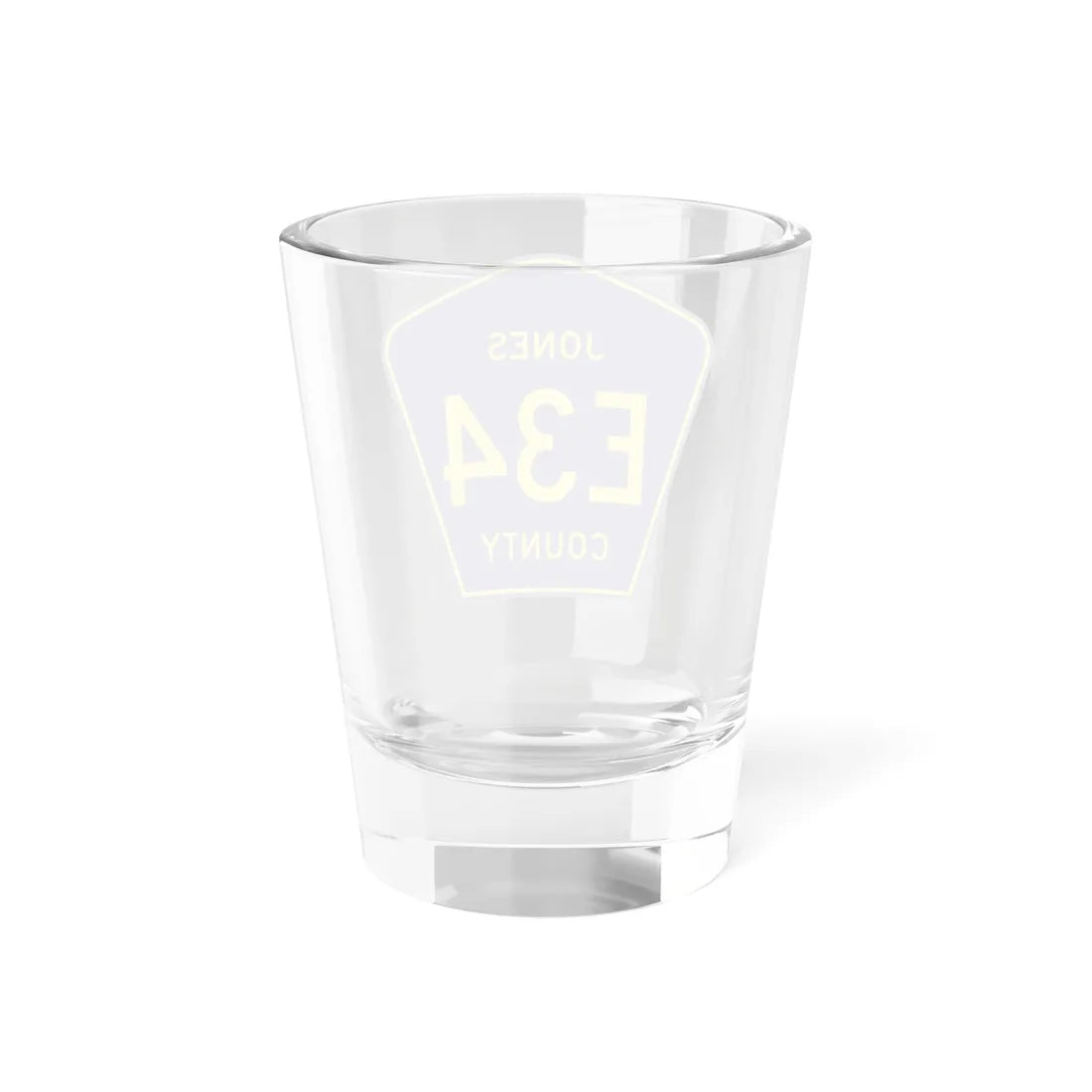 Jones County Route E34 IA (Iowa) (Road Sign) Shot Glass 1.5oz - Go Mug Yourself