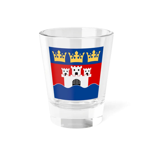 Jonkopings lan vapenflagga (Sweden) Shot Glass 1.5oz 1.5oz - Go Mug Yourself