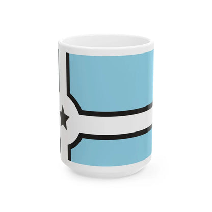 Joplin Missouri Crossroads flag proposal (United States) White Coffee Mug 15oz - Go Mug Yourself