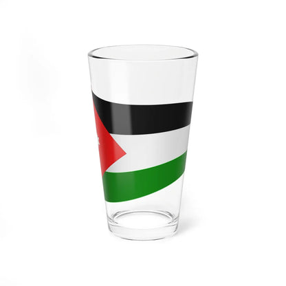 Jordan Flag - iconic waving (Jordan) Pint Glass 16oz 16oz - Go Mug Yourself