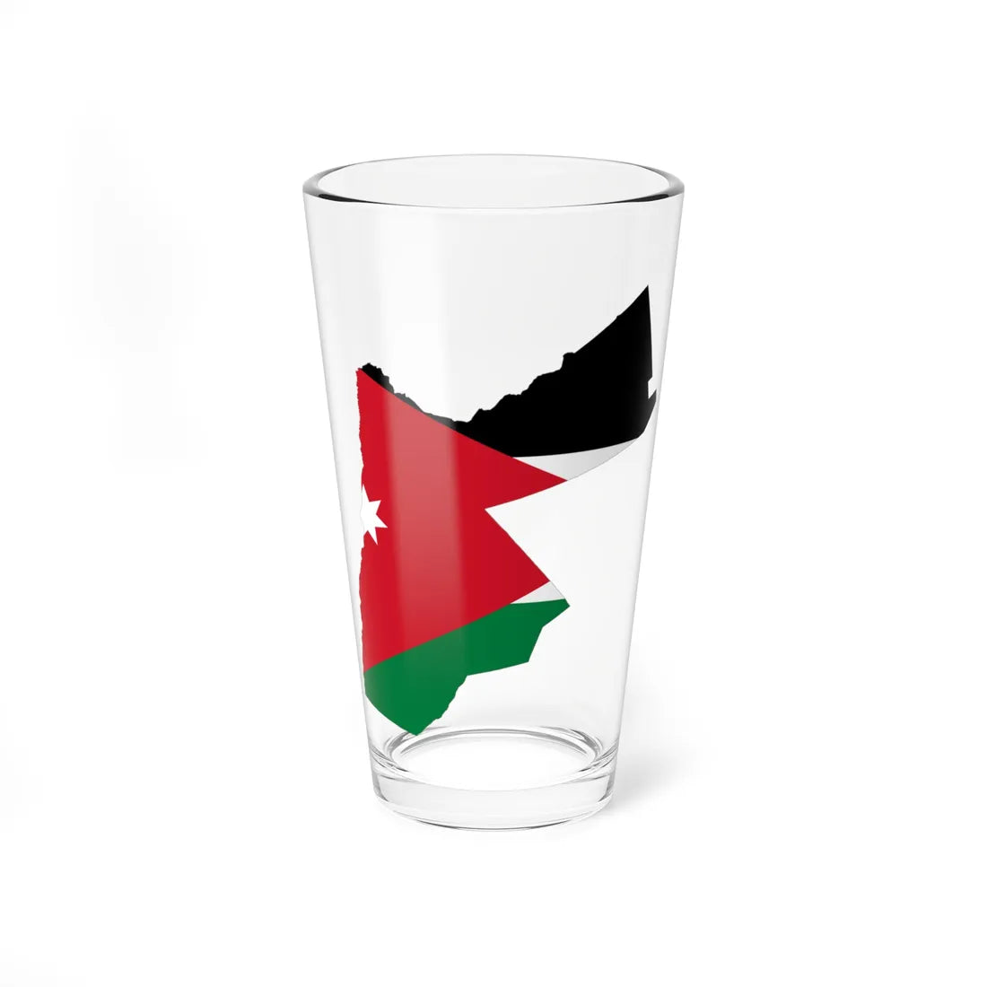 Jordan-Flagmap (Jordan) Pint Glass 16oz 16oz - Go Mug Yourself