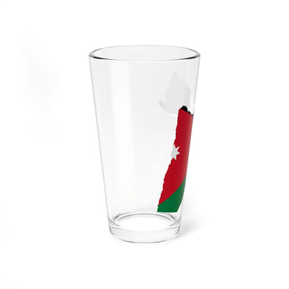 Jordan-Flagmap (Jordan) Pint Glass 16oz - Go Mug Yourself