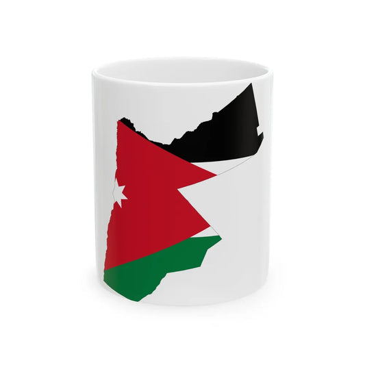 Jordan-Flagmap (Jordan) White Coffee Mug 11oz - Go Mug Yourself
