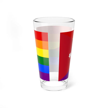 Jordan LGBT Flag (Jordan) Pint Glass 16oz - Go Mug Yourself