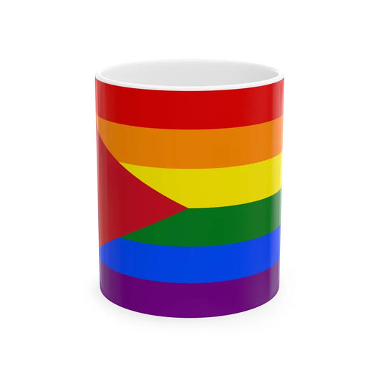 Jordan LGBT Flag (Jordan) White Coffee Mug 11oz - Go Mug Yourself