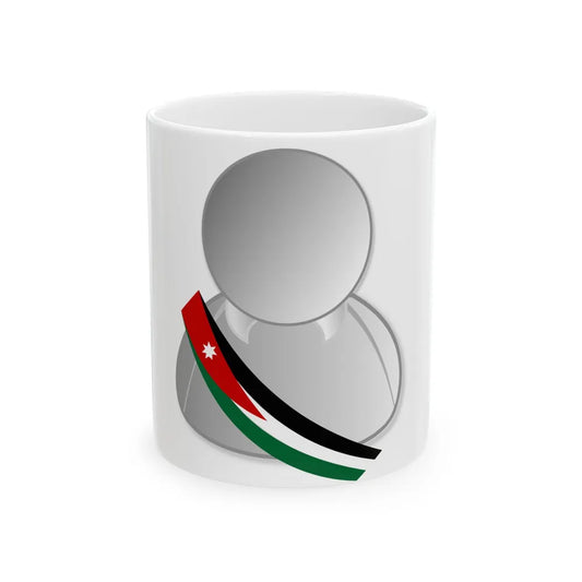 Jordan politic personality icon (Jordan) White Coffee Mug 11oz - Go Mug Yourself