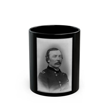 Joshua Thomas Owen, Head-And-Shoulders Portrait, Facing Right, In Uniform (U.S. Civil War) Black Coffee Mug-11oz-Go Mug Yourself