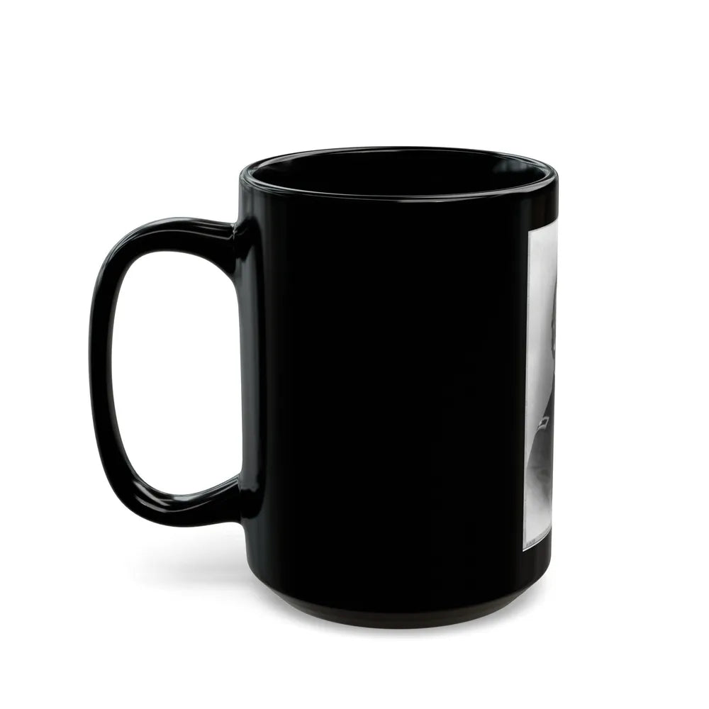 Joshua Thomas Owen, Head-And-Shoulders Portrait, Facing Right, In Uniform (U.S. Civil War) Black Coffee Mug-Go Mug Yourself