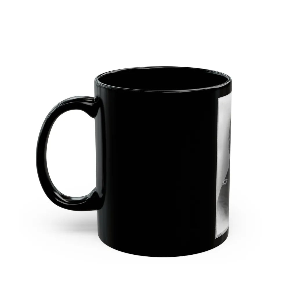 Joshua Thomas Owen, Head-And-Shoulders Portrait, Facing Right, In Uniform (U.S. Civil War) Black Coffee Mug-Go Mug Yourself