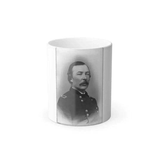 Joshua Thomas Owen, Head-and-Shoulders Portrait, Facing Right, in Uniform (U.S. Civil War) Color Changing Coffee Mug 11oz Default Title 11oz - Go Mug Yourself