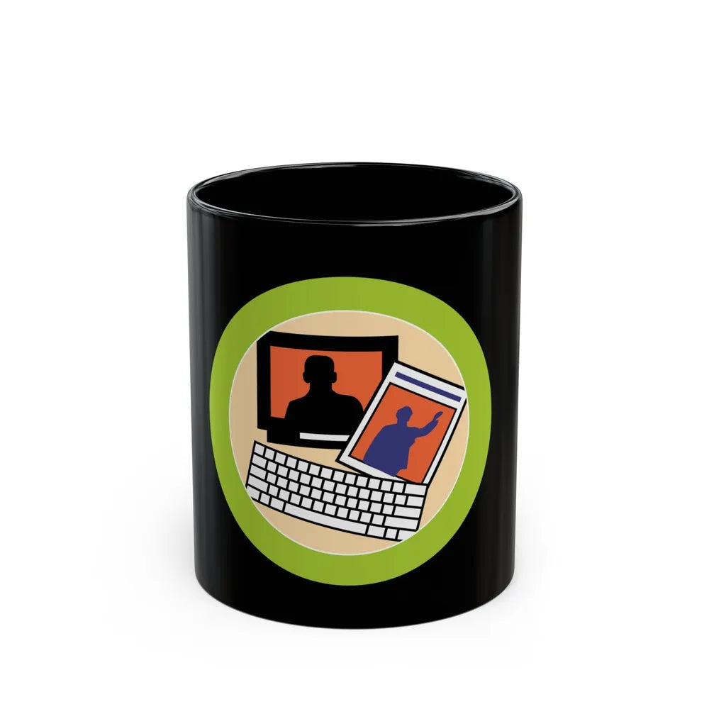 Journalism (Boy Scout Merit Badge) Black Coffee Mug-11oz-Go Mug Yourself