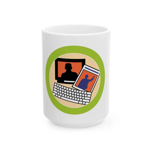 Journalism (Boy Scout Merit Badge) White Coffee Mug 15oz - Go Mug Yourself