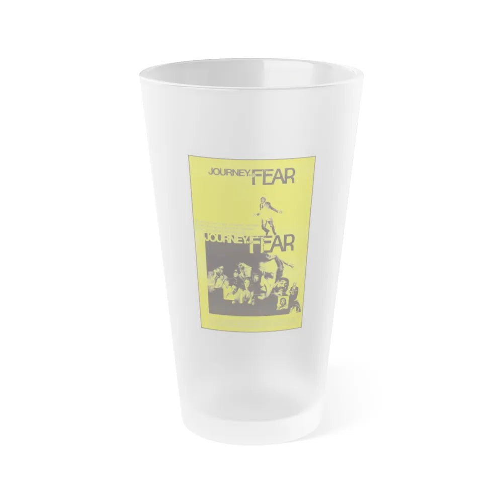 JOURNEY INTO FEAR 1975 Movie Poster - Frosted Pint Glass 16oz-16oz-Frosted-Go Mug Yourself