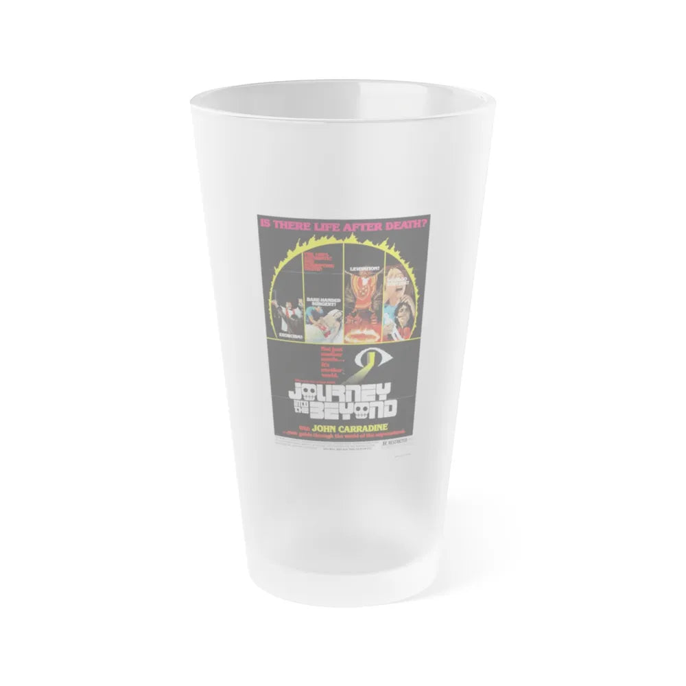 JOURNEY INTO THE BEYOND 1975 Movie Poster - Frosted Pint Glass 16oz-16oz-Frosted-Go Mug Yourself