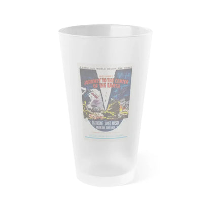 JOURNEY TO THE CENTER OF THE EARTH 1959 Movie Poster - Frosted Pint Glass 16oz 16oz Frosted - Go Mug Yourself