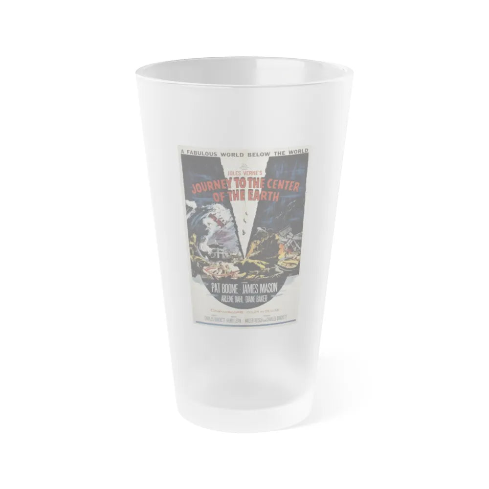 JOURNEY TO THE CENTER OF THE EARTH (3) 1959 Movie Poster - Frosted Pint Glass 16oz-16oz-Frosted-Go Mug Yourself