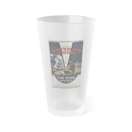 JOURNEY TO THE CENTER OF THE EARTH (3) 1959 Movie Poster - Frosted Pint Glass 16oz 16oz Frosted - Go Mug Yourself