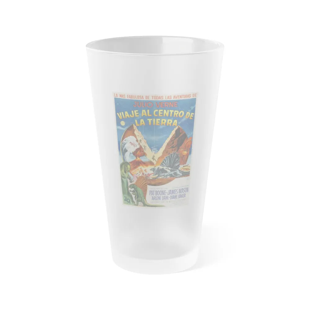 JOURNEY TO THE CENTER OF THE EARTH (MEXICAN) 1959 Movie Poster - Frosted Pint Glass 16oz-16oz-Frosted-Go Mug Yourself