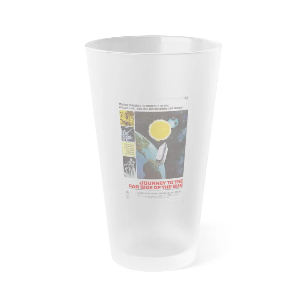 JOURNEY TO THE FAR SIDE OF THE SUN 1969 Movie Poster - Frosted Pint Glass 16oz-16oz-Frosted-Go Mug Yourself