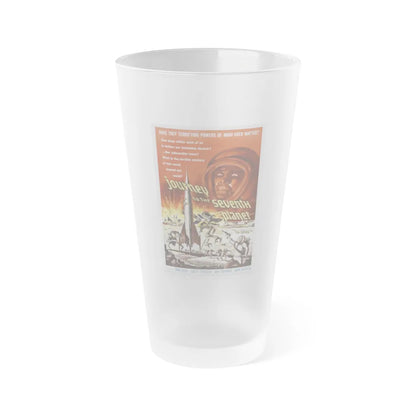 JOURNEY TO THE SEVENTH PLANET 1962 Movie Poster - Frosted Pint Glass 16oz-16oz-Frosted-Go Mug Yourself