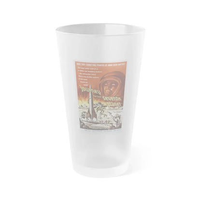 JOURNEY TO THE SEVENTH PLANET 1962 Movie Poster - Frosted Pint Glass 16oz 16oz Frosted - Go Mug Yourself
