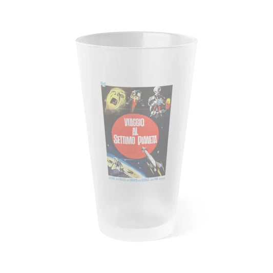 JOURNEY TO THE SEVENTH PLANET (ITALIAN) 2 1962 Movie Poster - Frosted Pint Glass 16oz 16oz Frosted - Go Mug Yourself